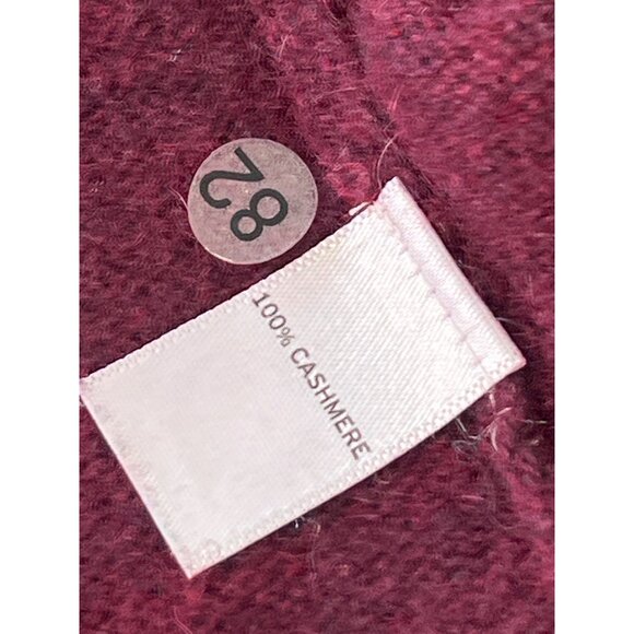 14th and Union Cashmere Open Front Cardigan Sweater Women Small Red Asymmetrical - Picture 9 of 9